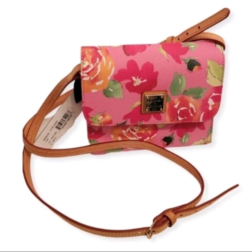 Dooney & Bourke Plumeria Floral Crossbody/Letter Carrier Bag NWT - Picture 1 of 6
